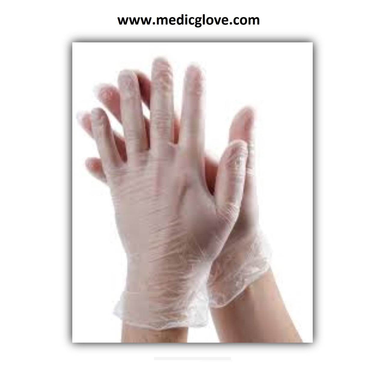 ALFOEx Şeffaf Pudrasız Vinil Muayene Eldiveni Medium (M) 100’lü Paket 