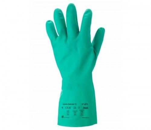 Ansell Solvex 37-675 Nitril Kimyasal Koruma Eldiveni No: 8
