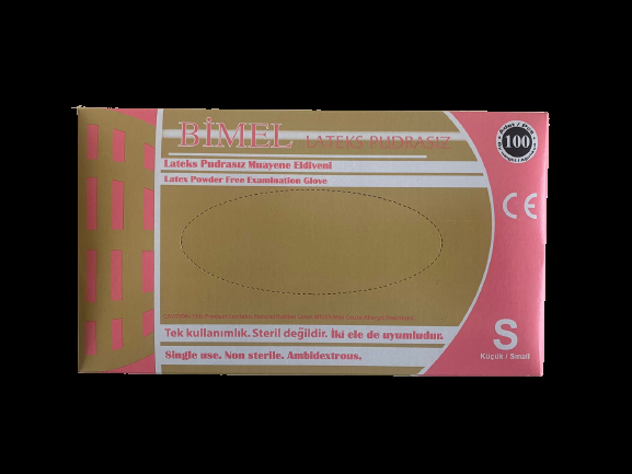 Bimel CoreMed Pudrasız Lateks Muayene Eldiveni Small (S) 100’lü Paket