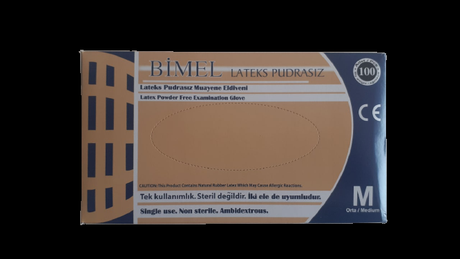 Bimel CoreMed Pudrasız Lateks Muayene Eldiveni Medium (M) 100’lü Paket