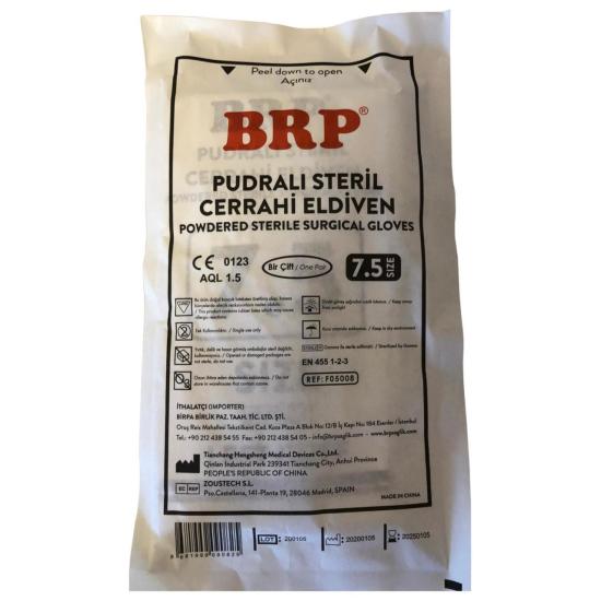 BRP Pudralı Steril Cerrahi Eldiven No: 7,5 50 Çift