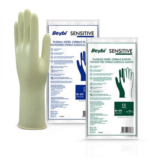 Beybi Sensitive Pudrasız Steril Cerrahi Eldiven No: 8 50 Çift