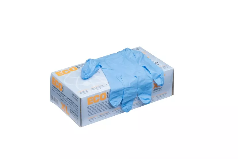 ECO Mavi Nitril Muayene Eldiveni X-Large (XL) 100’lü Paket