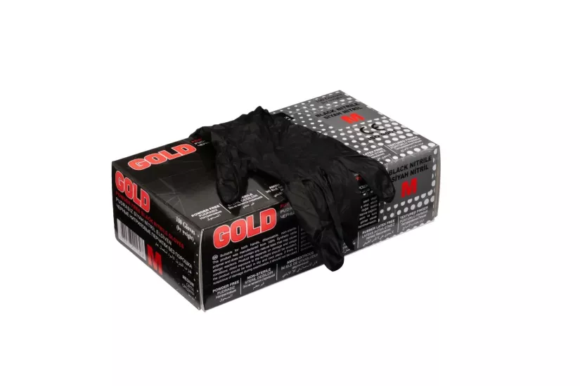 ECO Gold Siyah Nitril Muayene Eldiveni Medium (M) 100’lü Paket