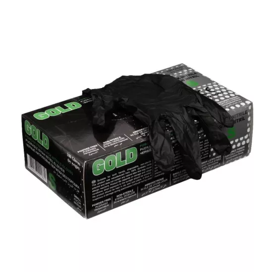 ECO Gold Siyah Nitril Muayene Eldiveni Small (S) 100’lü Paket