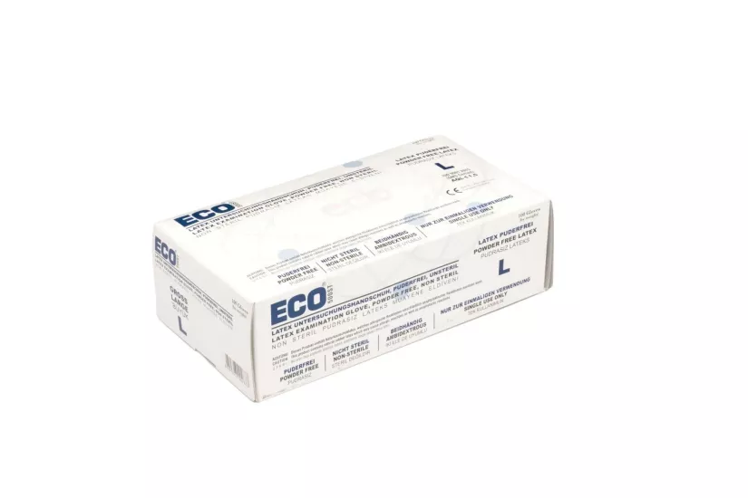 ECO Pudrasız Lateks Muayene Eldiveni Large (L) 100’lü Paket