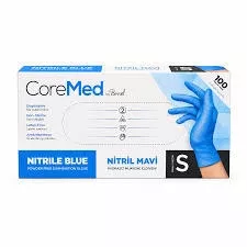 Bimel CoreMed Mavi Nitril Muayene Eldiveni Small (S) 100’lü Paket