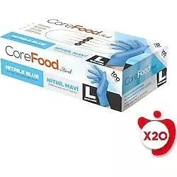 Bimel CoreFood Mavi Nitril Eldiven Large (L) 100’lü Paket