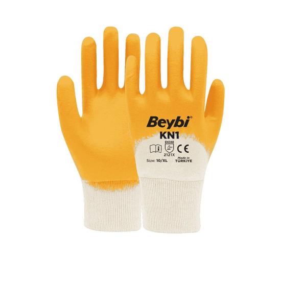 Beybi KN1 Pamuk Nitril İş Eldiveni