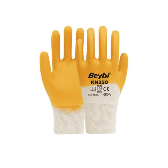 Beybi KN350 Pamuk Nitril İş Eldiveni
