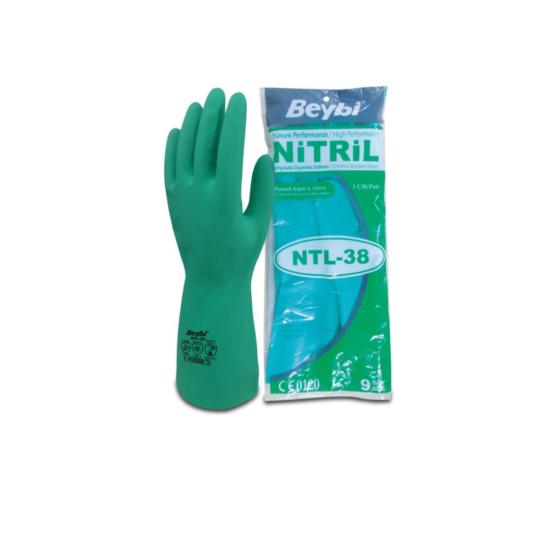 Beybi NTL38 Nitril Kimyasal Koruyucu Eldiven