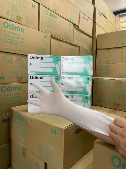Odima Pudrasız Lateks Muayene Eldiveni Small (S) 100’lü Paket