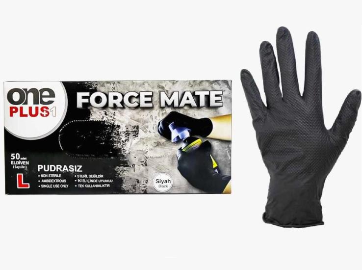 OnePlus Force Mate Siyah Nitril Eldiven X-Large (XL) 50’li Paket