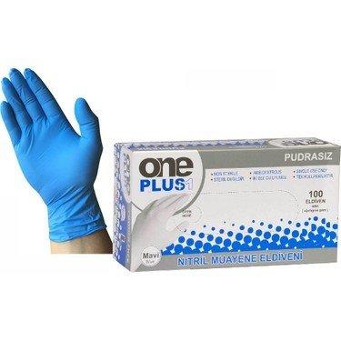 OnePlus Mavi Nitril Muayene Eldiveni Small (S) 100’lü Paket