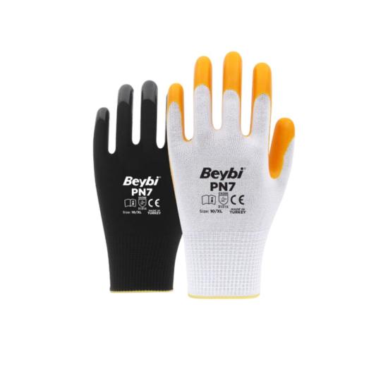 Beybi PN7 Nitril Kaplı Polyester İş Eldiveni