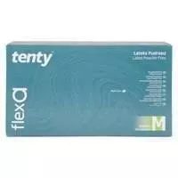 Tenty Flex A Pudrasız Lateks Muayene Eldiveni Medium (M) 100’lü Paket