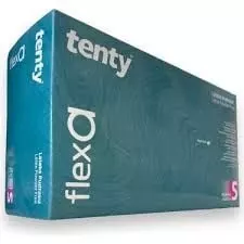 Tenty Flex A Pudrasız Lateks Muayene Eldiveni Small (S) 100’lü Paket