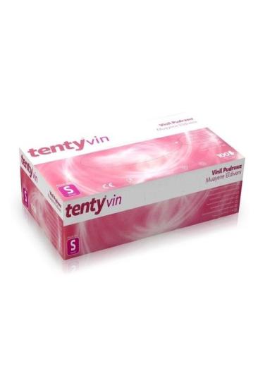 Tenty Vin Pudrasız Vinil Muayene Eldiveni Small (S) 100’lü Paket
