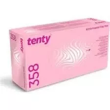 Tenty 358 Pembe Nitril Muayene Eldiveni Large (L) 100’lü Paket