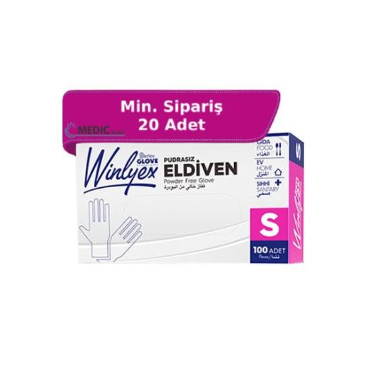 Reflex Winlyex Beyaz TPE Eldiven Small (S) 100’lü Paket